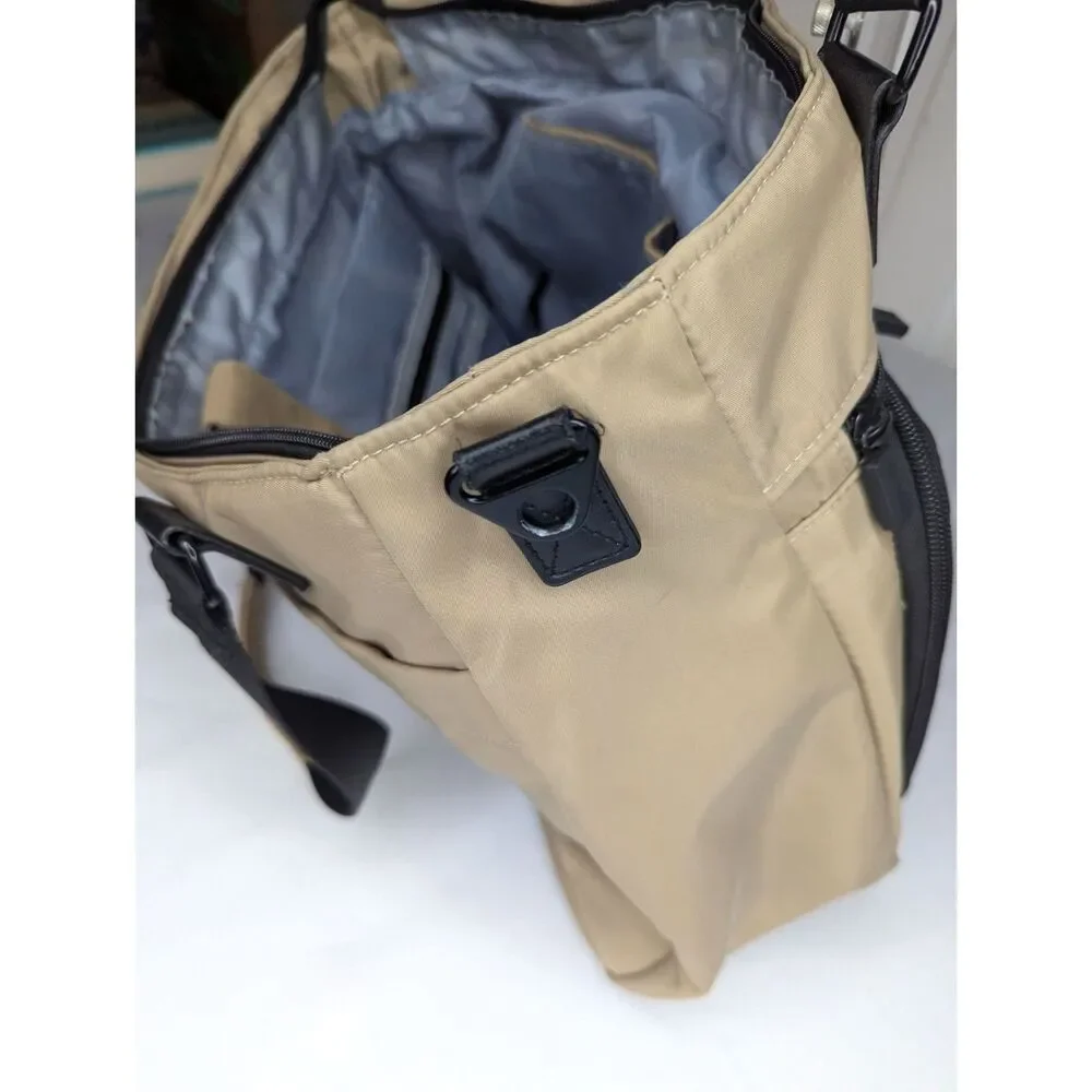 HKWP Tan and Black Carryon Laptop Bag 18 wide Travel Bag